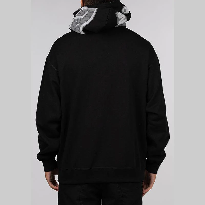 Ape Head One Point Shark Zip Hoodie - Black - Image 6