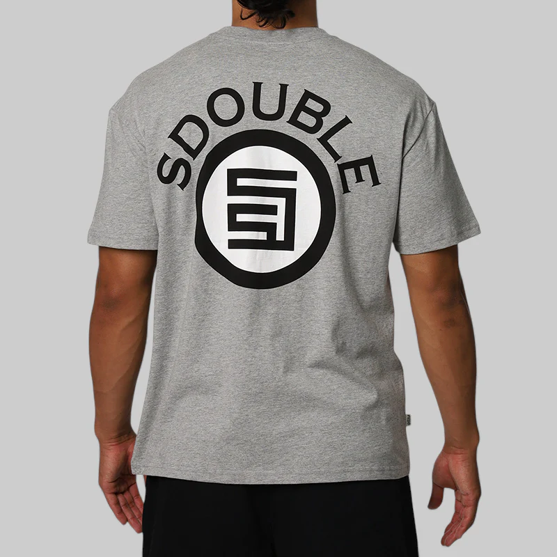 Arch Dot T-Shirt - Grey Heather - Image 2