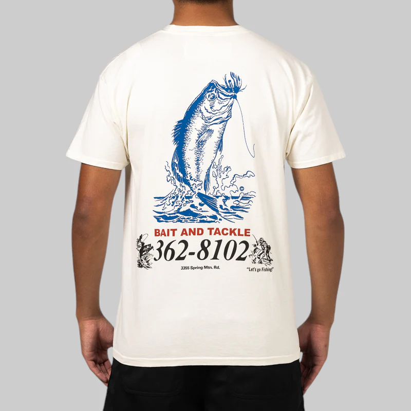 Bait And Tackle T-Shirt - Bone