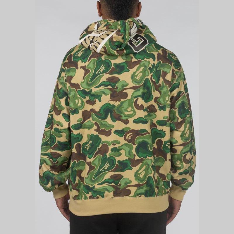 Bape Art Camo Shark Hoodie - Green - Image 3