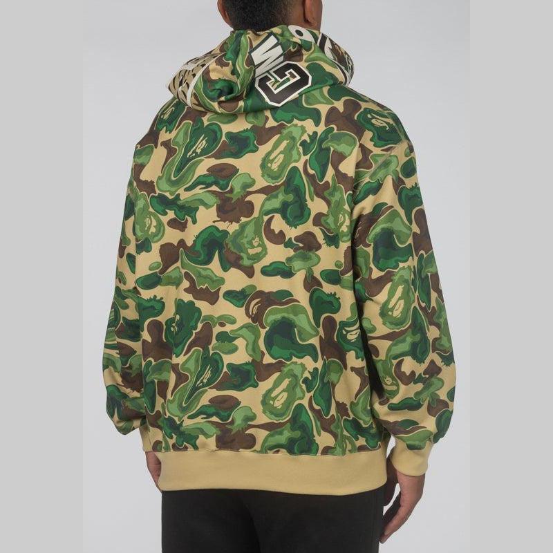 Bape Art Camo Shark Hoodie - Green - Image 4