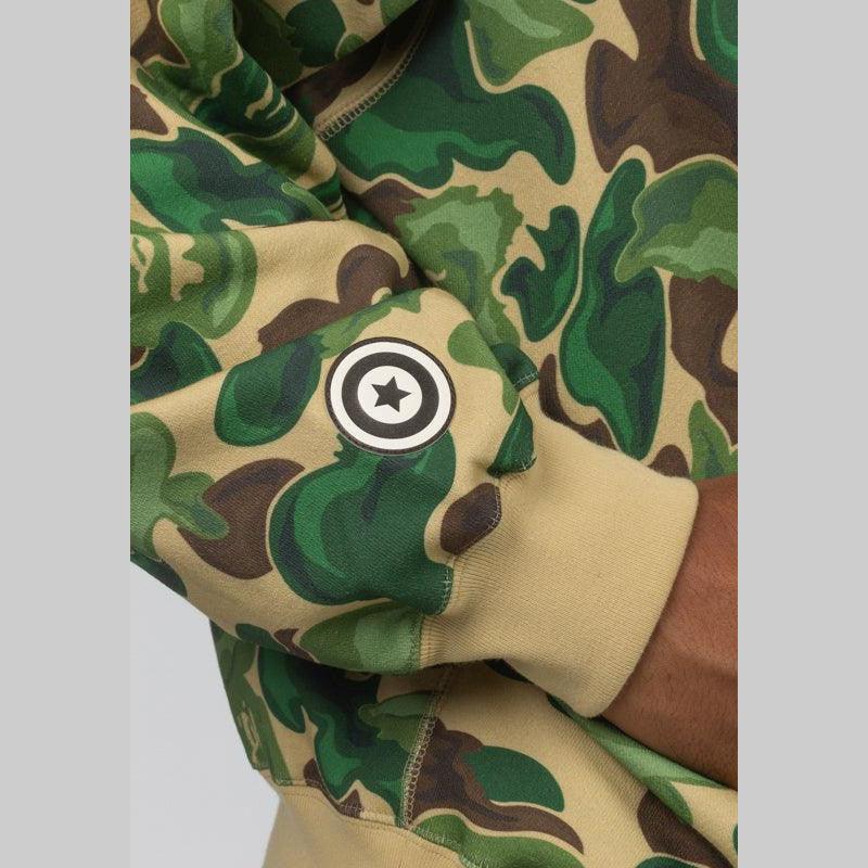Bape Art Camo Shark Hoodie - Green - Image 8
