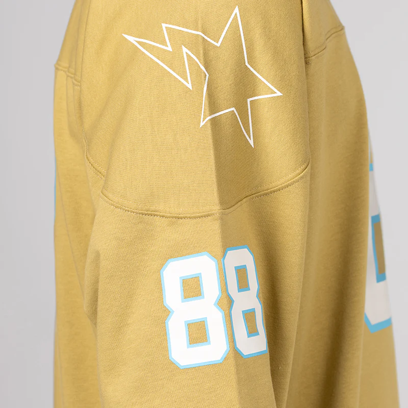 Bape Football Relaxed Fit Long Sleeve - Beige - Image 7