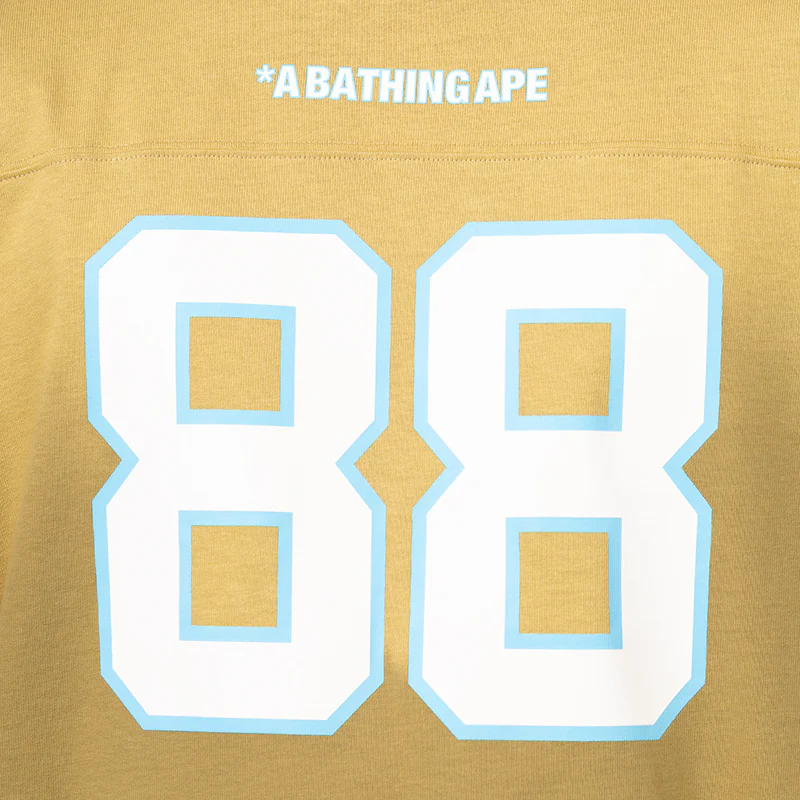 Bape Football Relaxed Fit Long Sleeve - Beige - Image 8
