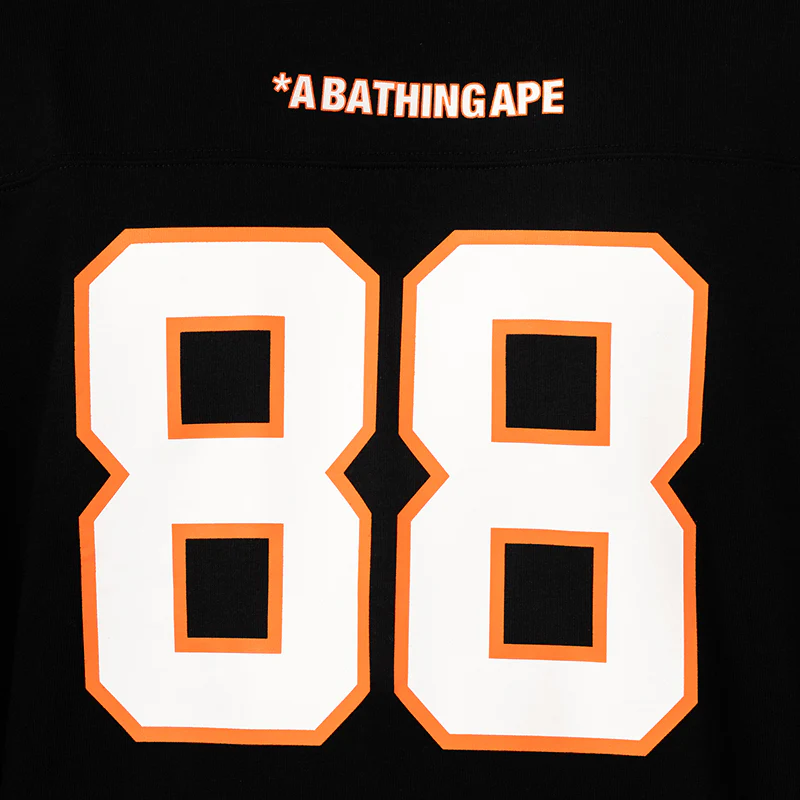 Bape Football Relaxed Fit Long Sleeve - Black - Image 8