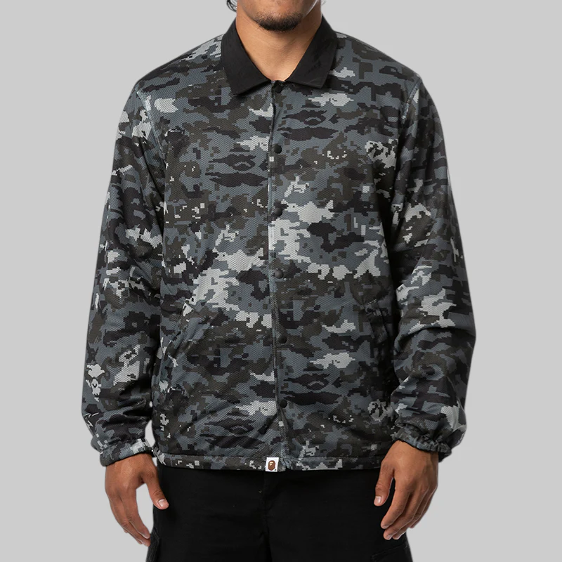 Bape Reversible Coach Jacket - Black - Image 2