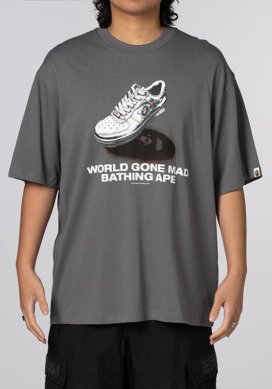 Bape Shoes Graphic T-Shirt - Grey