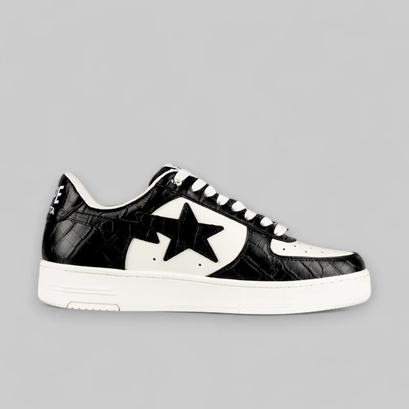 Bape STA #3 M2 - Black/White Crocodile Texture - Image 3