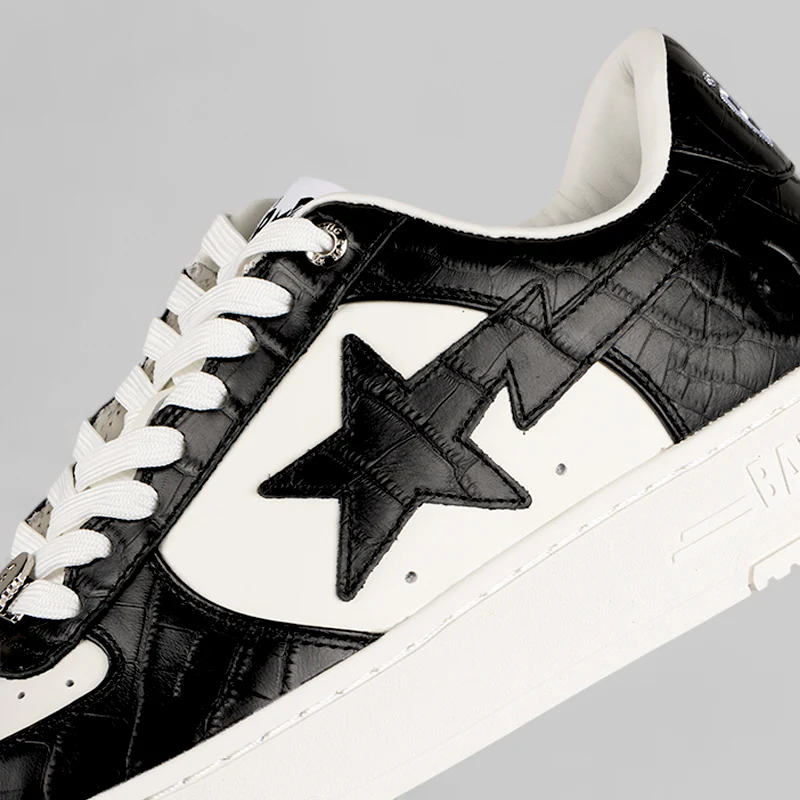 Bape STA #3 M2 - Black/White Crocodile Texture - Image 7