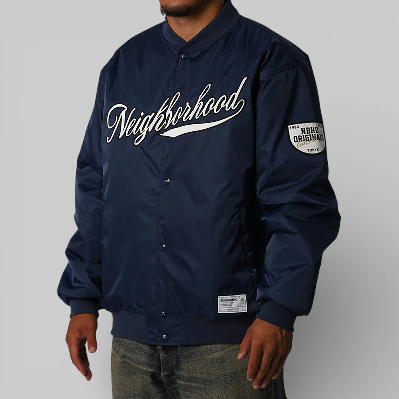 Baseball Jacket - Navy - Image 2