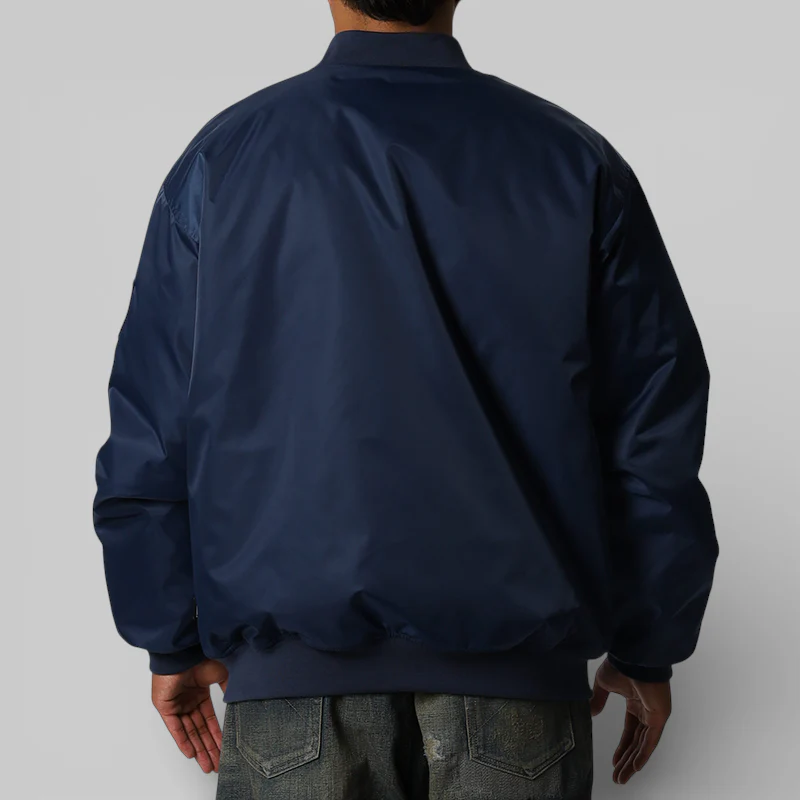 Baseball Jacket - Navy - Image 4