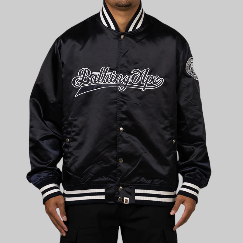 Baseball Varsity Jacket - Navy