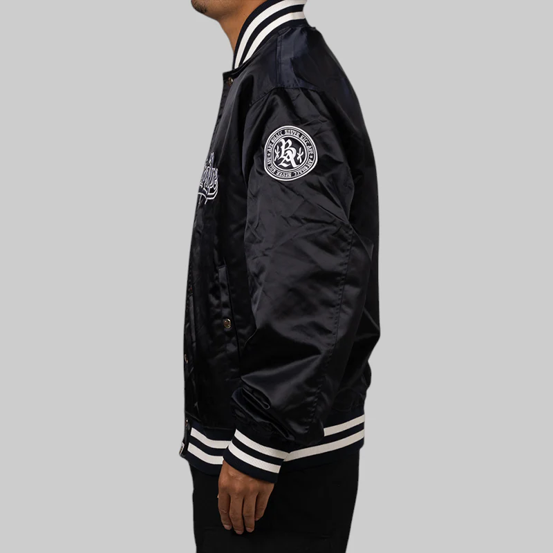 Baseball Varsity Jacket - Navy - Image 3
