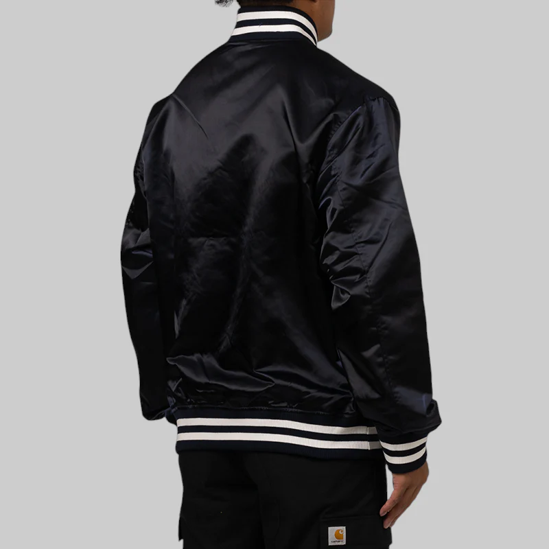Baseball Varsity Jacket - Navy - Image 5