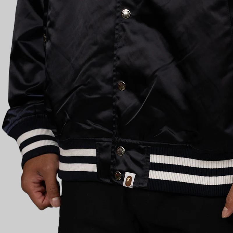 Baseball Varsity Jacket - Navy - Image 7