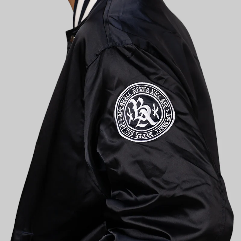 Baseball Varsity Jacket - Navy - Image 8
