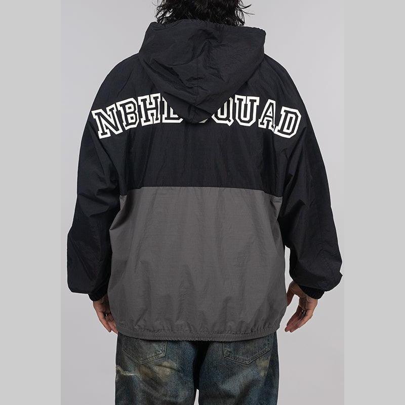 Bicolor Anorak Jacket - Black