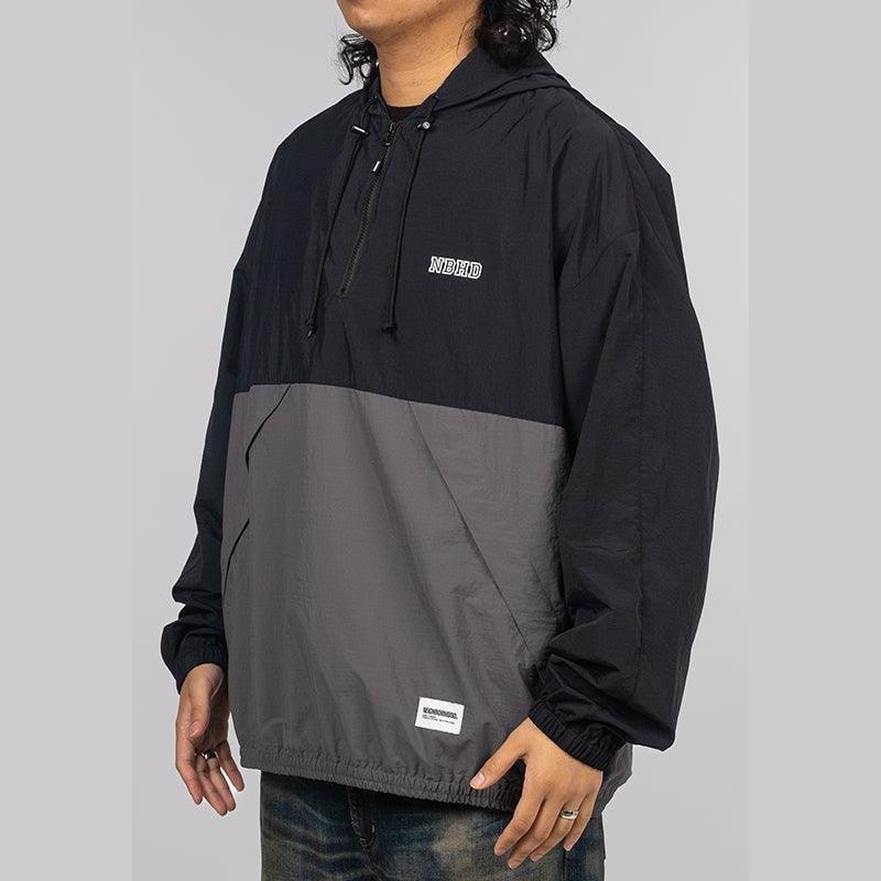 Bicolor Anorak Jacket - Black - Image 3