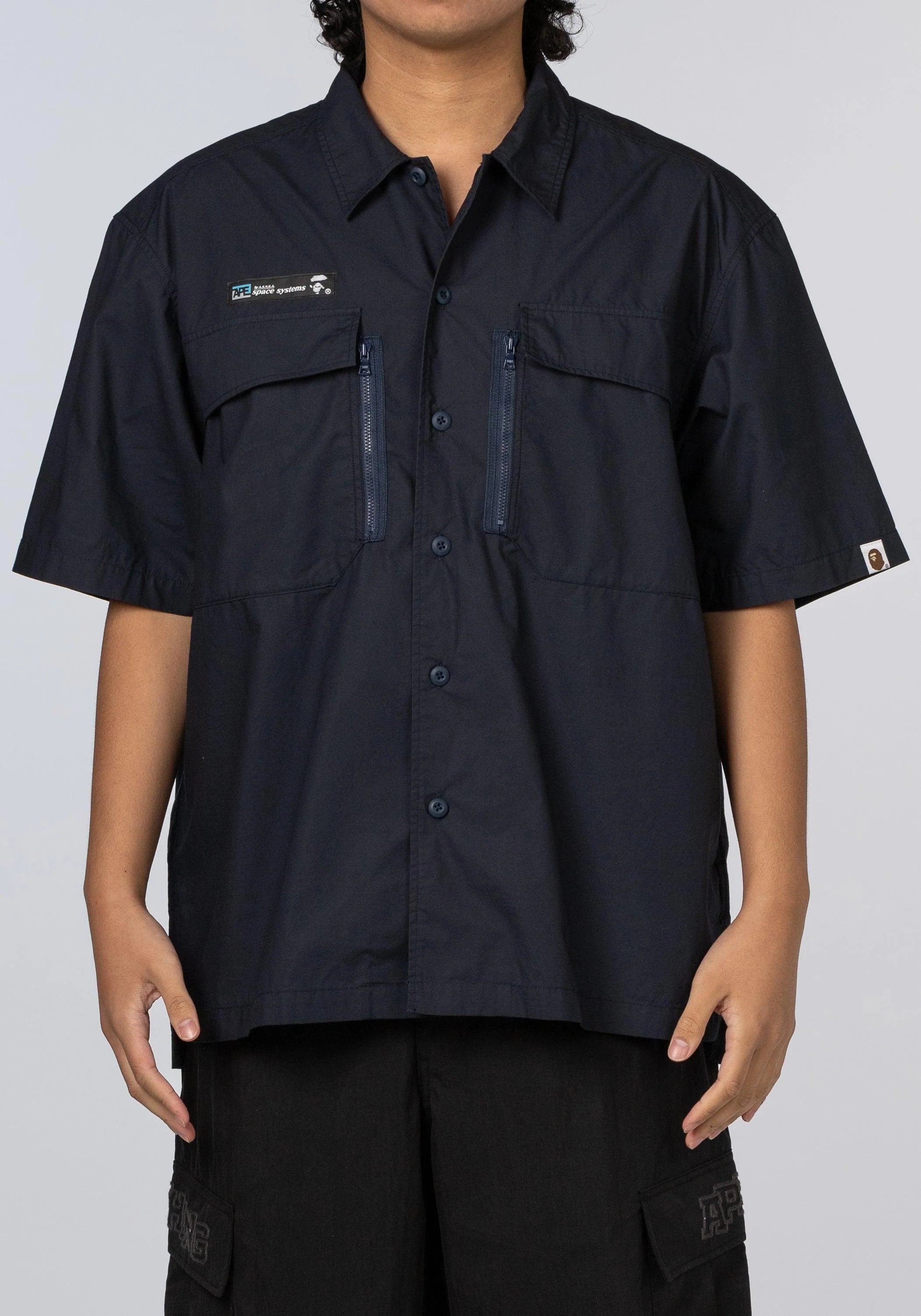 Big Pocket Relaxed Fit Shirt - Navy