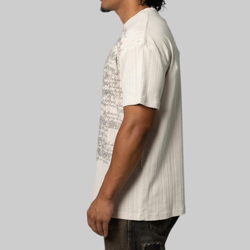 Biography Pointelle Baby T-Shirt - White Powder - Image 2