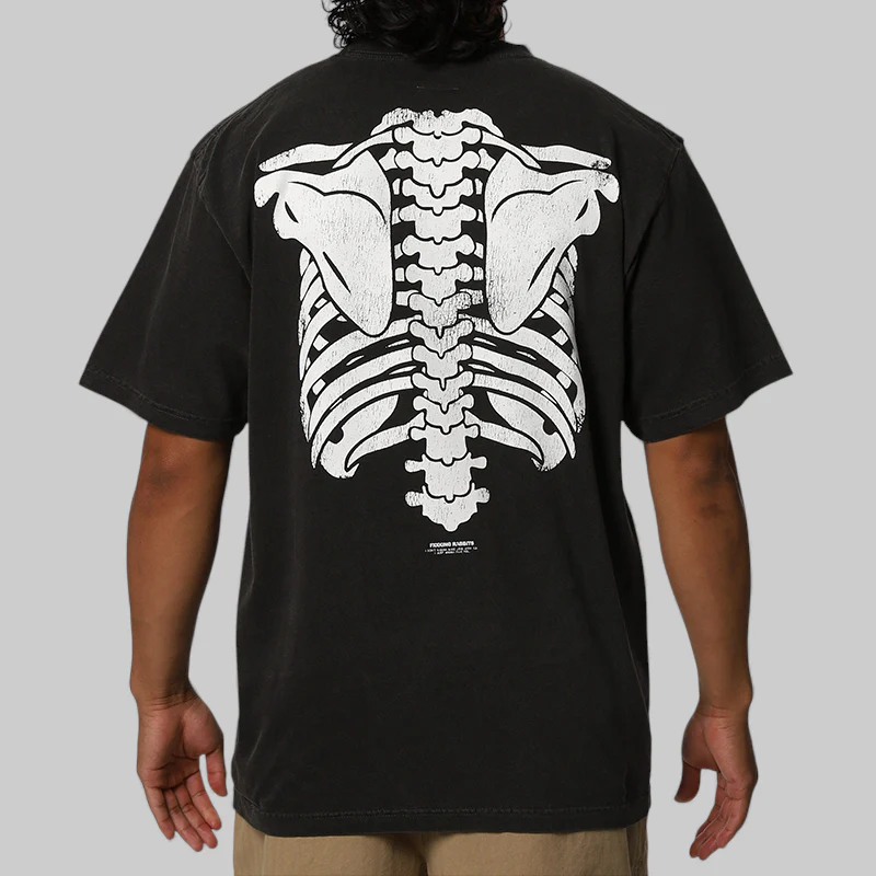 BONE Garment Dye T-Shirt - Black - Image 2