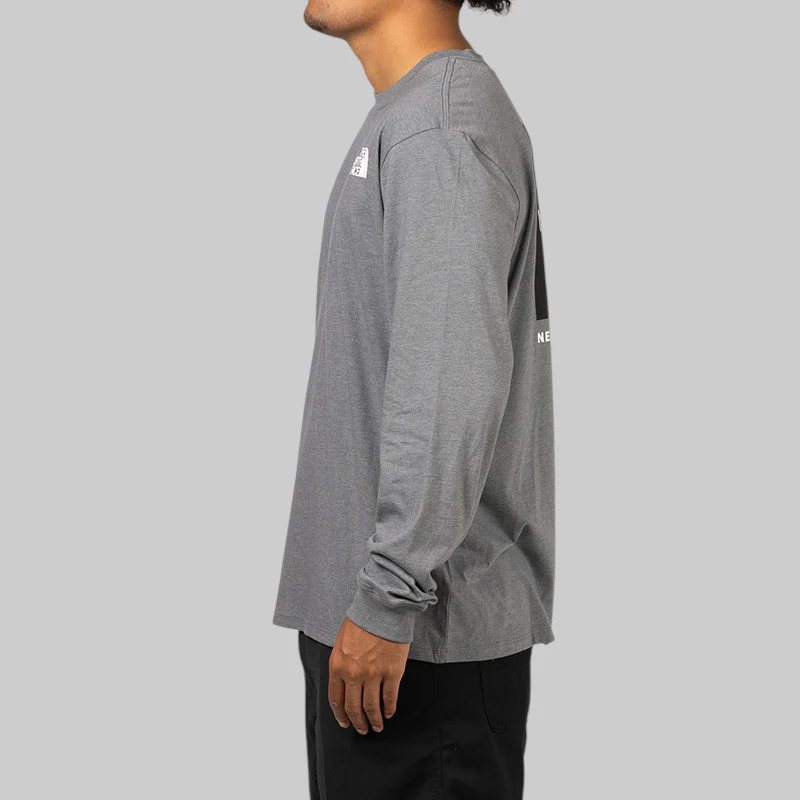 Box NSE Long Sleeve - TNF Medium Grey Heather - Image 2