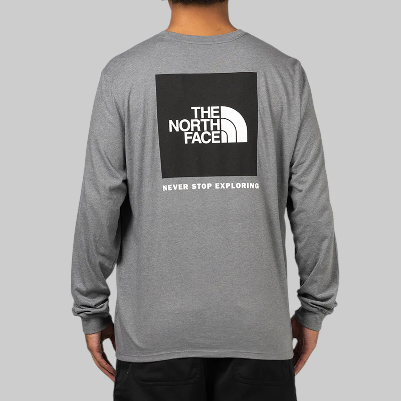 Box NSE Long Sleeve - TNF Medium Grey Heather - Image 3