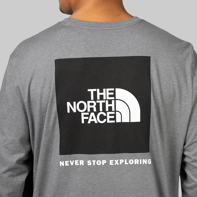 Box NSE Long Sleeve - TNF Medium Grey Heather - Image 5