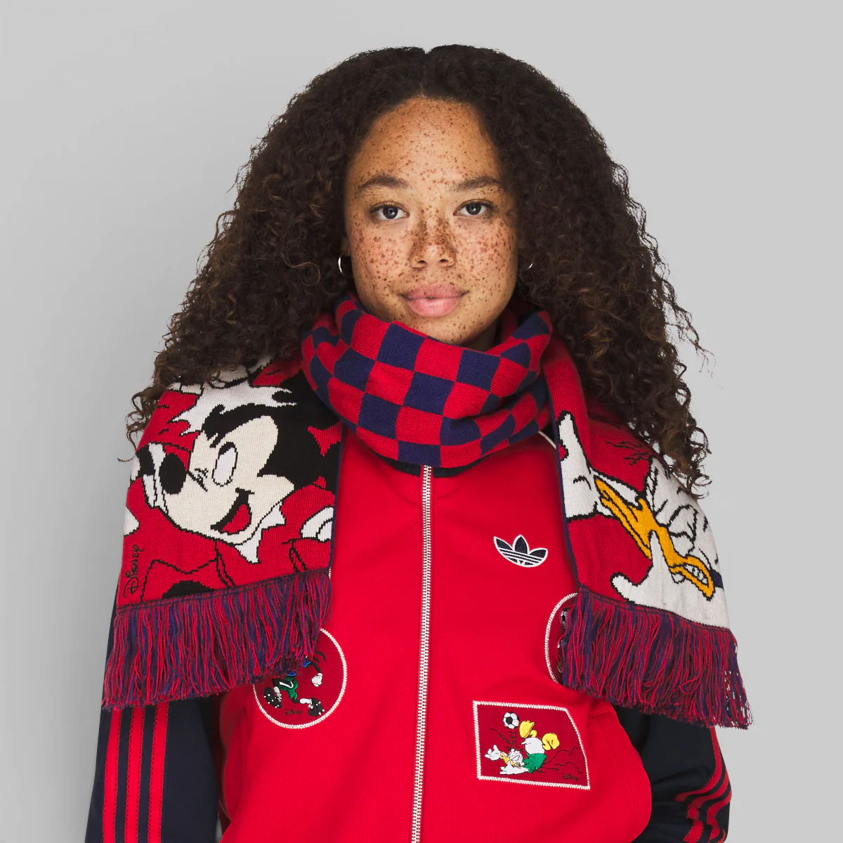 Brain Dead Disney Scarf - Better Scarlet/Victory Blue - Image 4