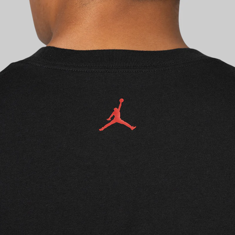 Brand Sneaker Patch T-Shirt - Black/Varsity Red - Image 3