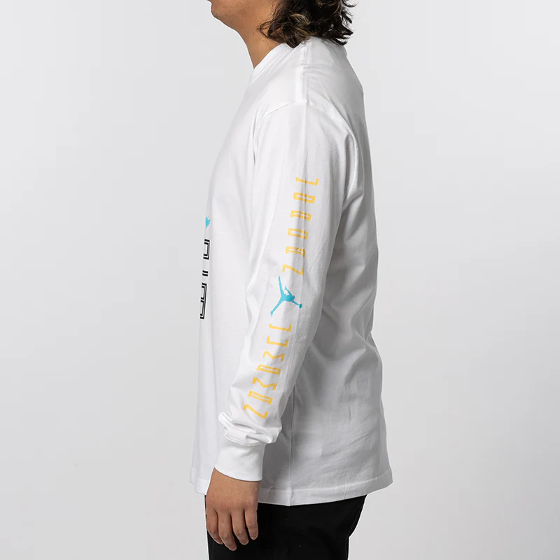 Brooklyn AJ11 Graphic Long Sleeve - White - Image 2