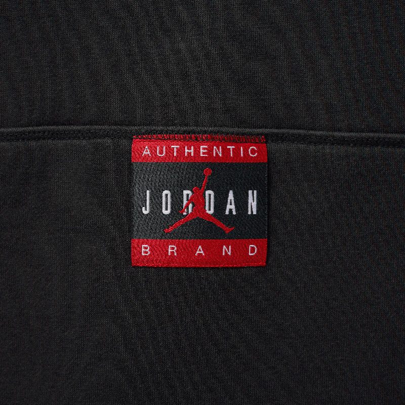 Brooklyn Fleece Hoodie - Off Noir/Gym Red - Image 10
