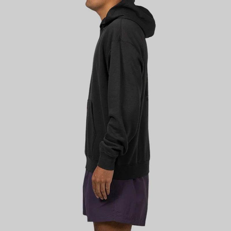 Brooklyn Fleece Hoodie - Off Noir/Gym Red - Image 3