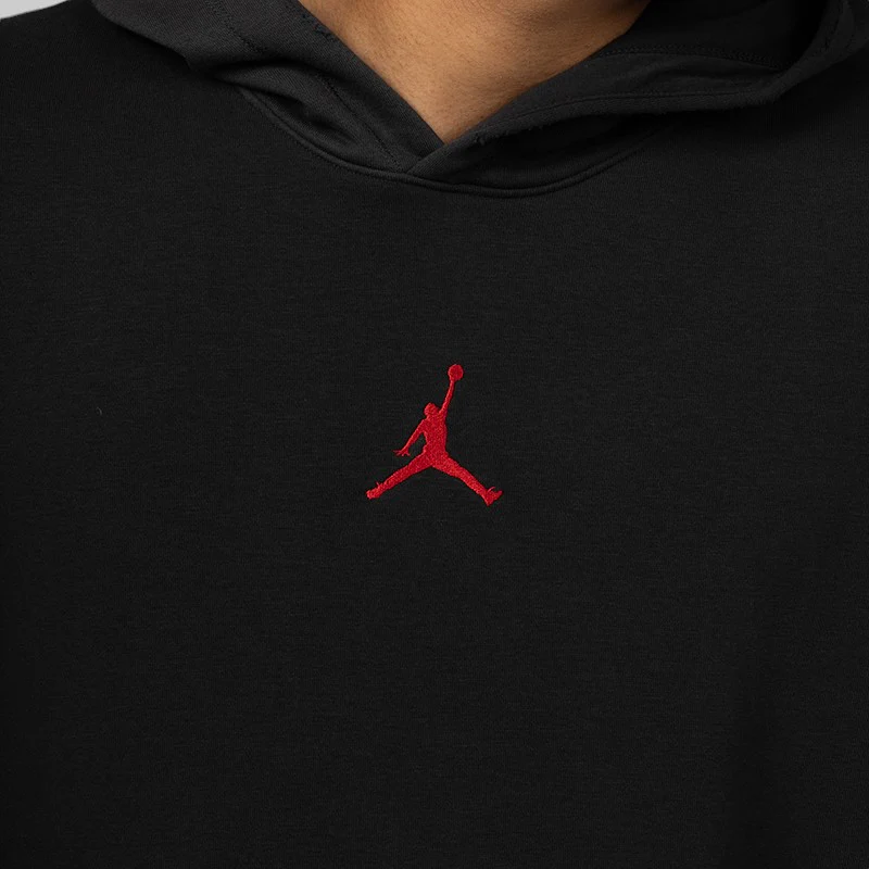 Brooklyn Fleece Hoodie - Off Noir/Gym Red - Image 7