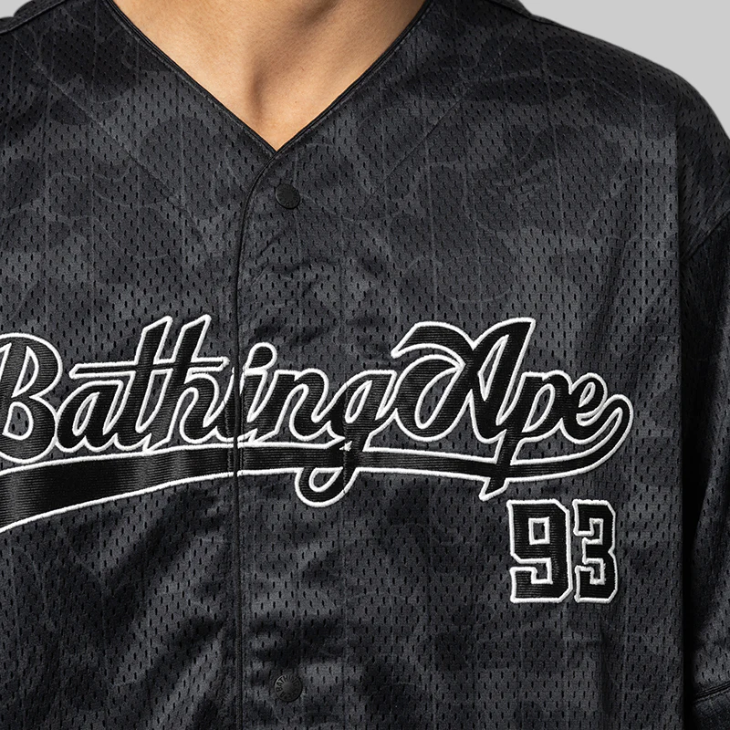 Camo Stripe Baseball Shirt - Black - Image 6