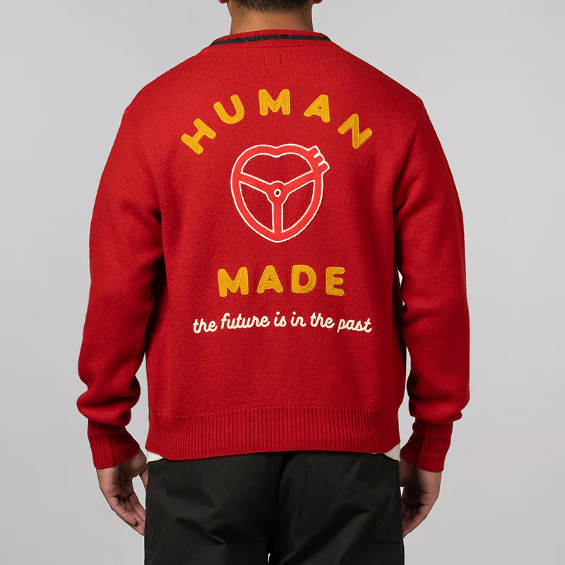 Car Club Cardigan - Red - Image 4