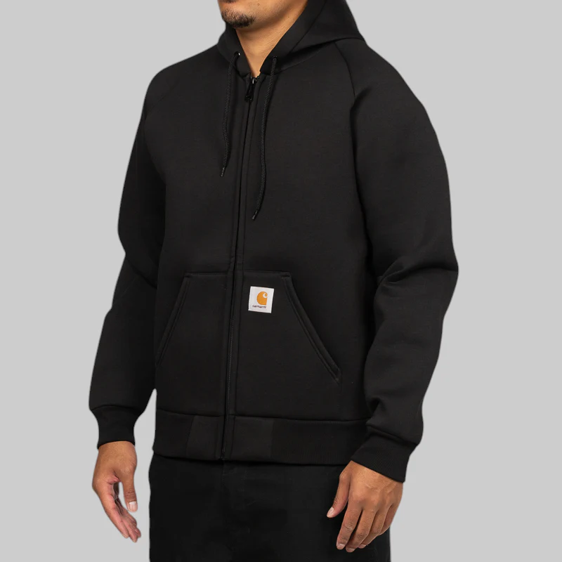 Car-Lux Hooded Jacket - Black/Grey - Image 2