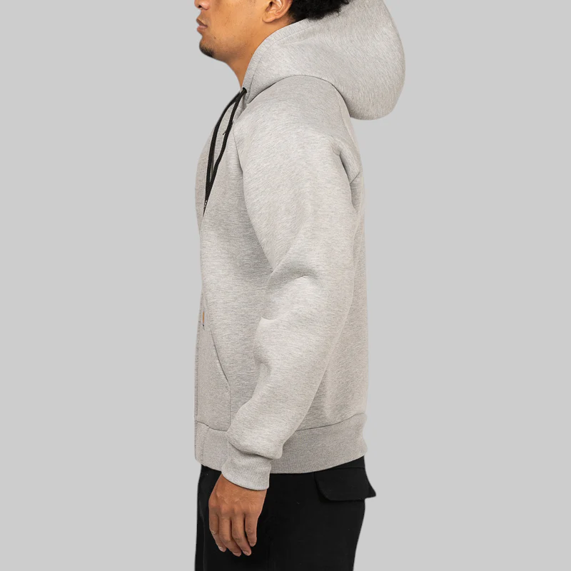 Car-Lux Hooded Jacket - Grey Heather/Grey - Image 3
