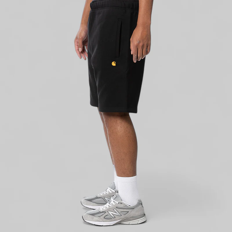 Chase Sweat Short - Black/Gold - Image 3