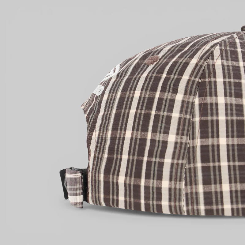 Check Hazard Cap - Beige Dark Brown - Image 4