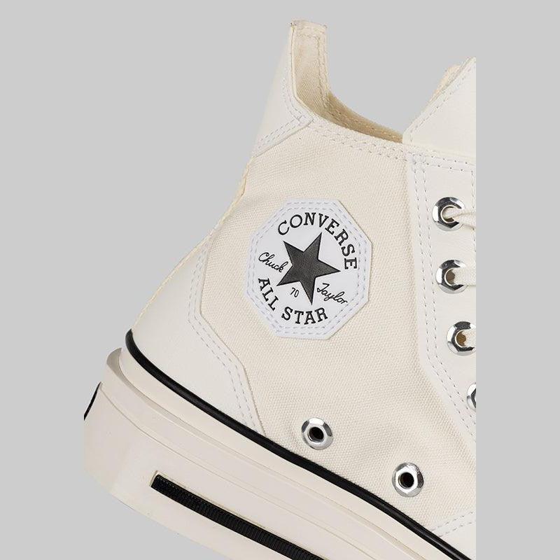 Chuck 70 De Luxe Squared Hi - Egret/Egret - Image 7