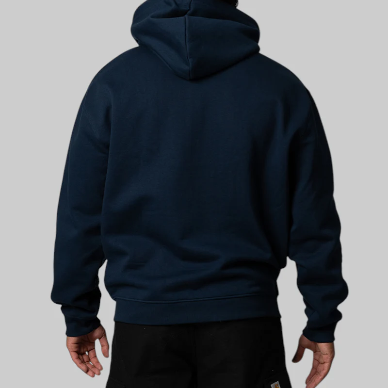 Chuck Fleece Zip Hoodie - Navy - Image 4