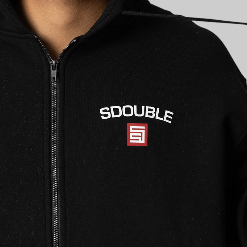 Cities Zip Thru Hoodie - Black - Image 6