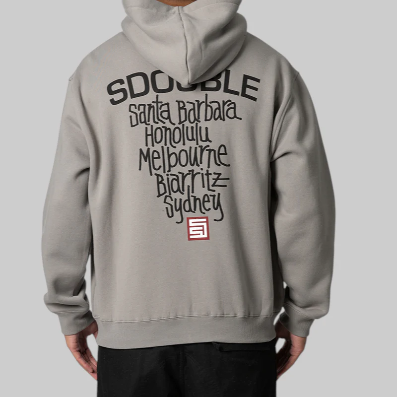 Cities Zip Thru Hoodie - Stone - Image 3
