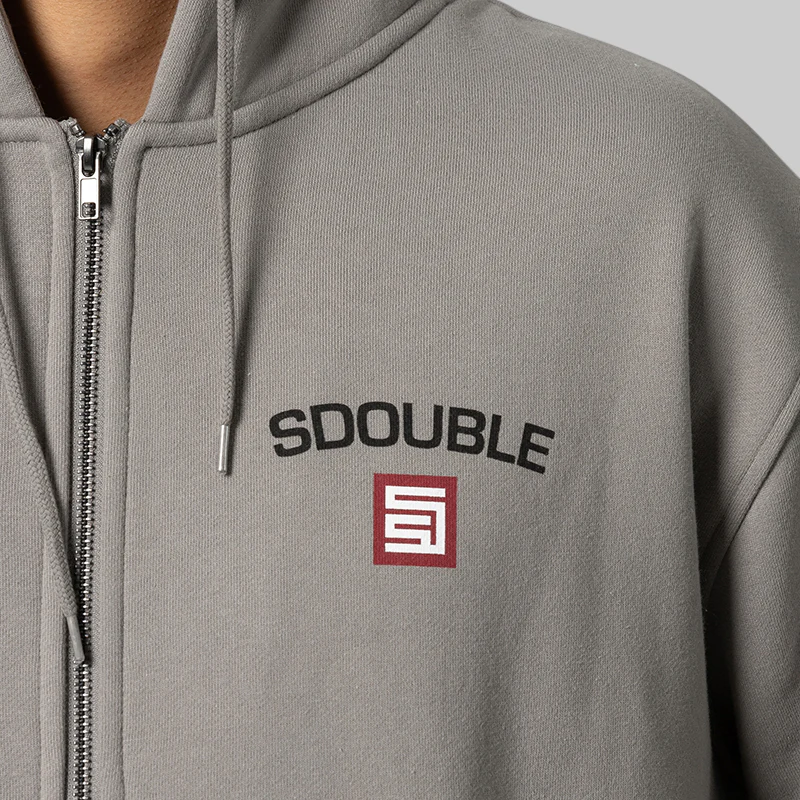 Cities Zip Thru Hoodie - Stone - Image 5