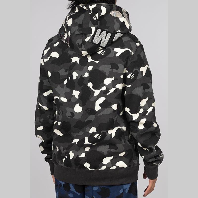 City Camo Shark Full Zip Hoodie - Black - Image 6