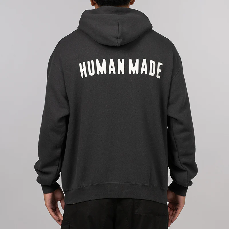 Classic Zip-Up Hoodie - Black - Image 4
