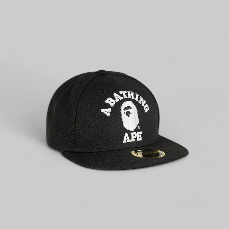 College New Era 59Fifty Low Profile Cap - Black - Image 2