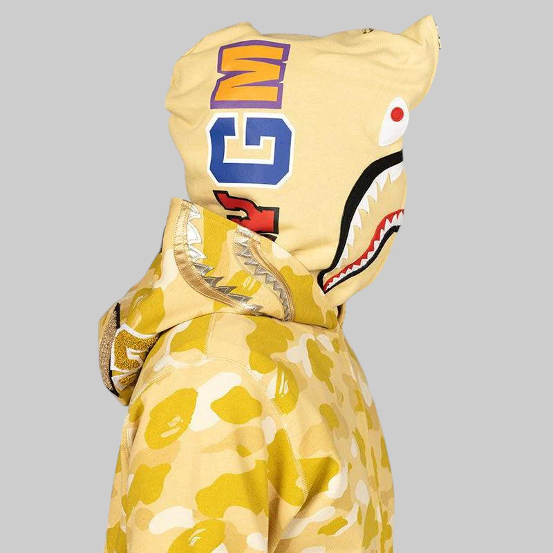 Colour Camo Double Shark Full Zip Hoodie - LAST ONE! - Image 2