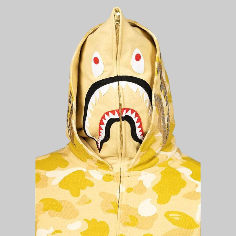 Colour Camo Double Shark Full Zip Hoodie - LAST ONE! - Image 3